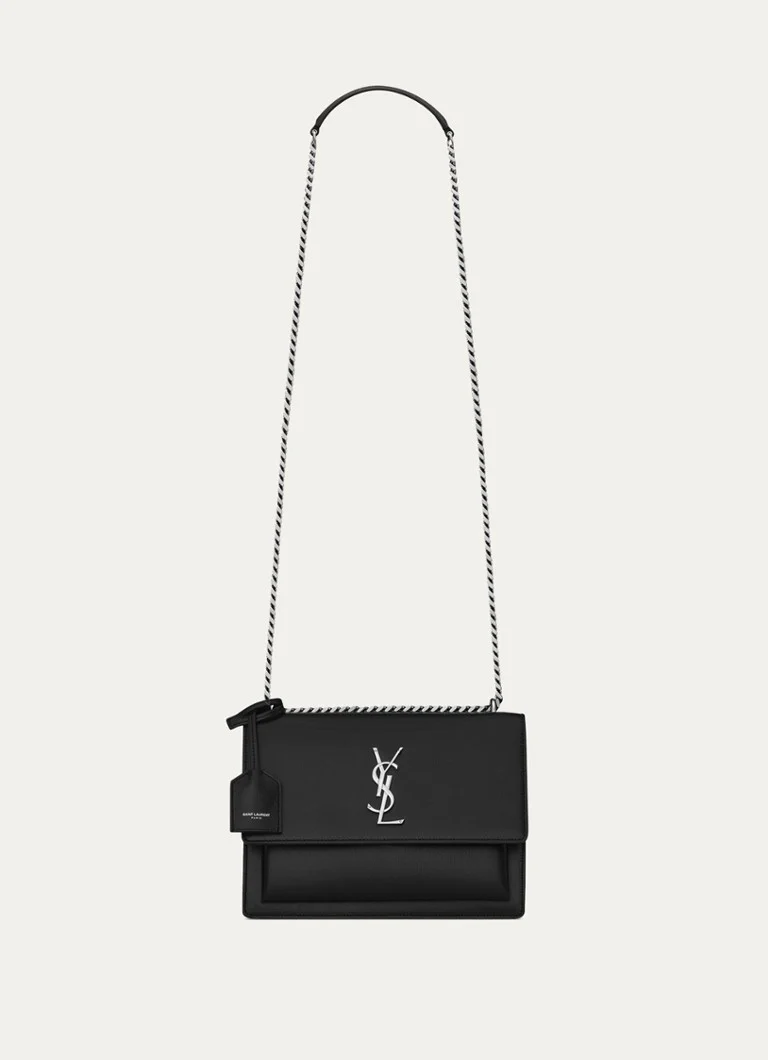 Saint Laurent Sunset Medium calfskin shoulder bag