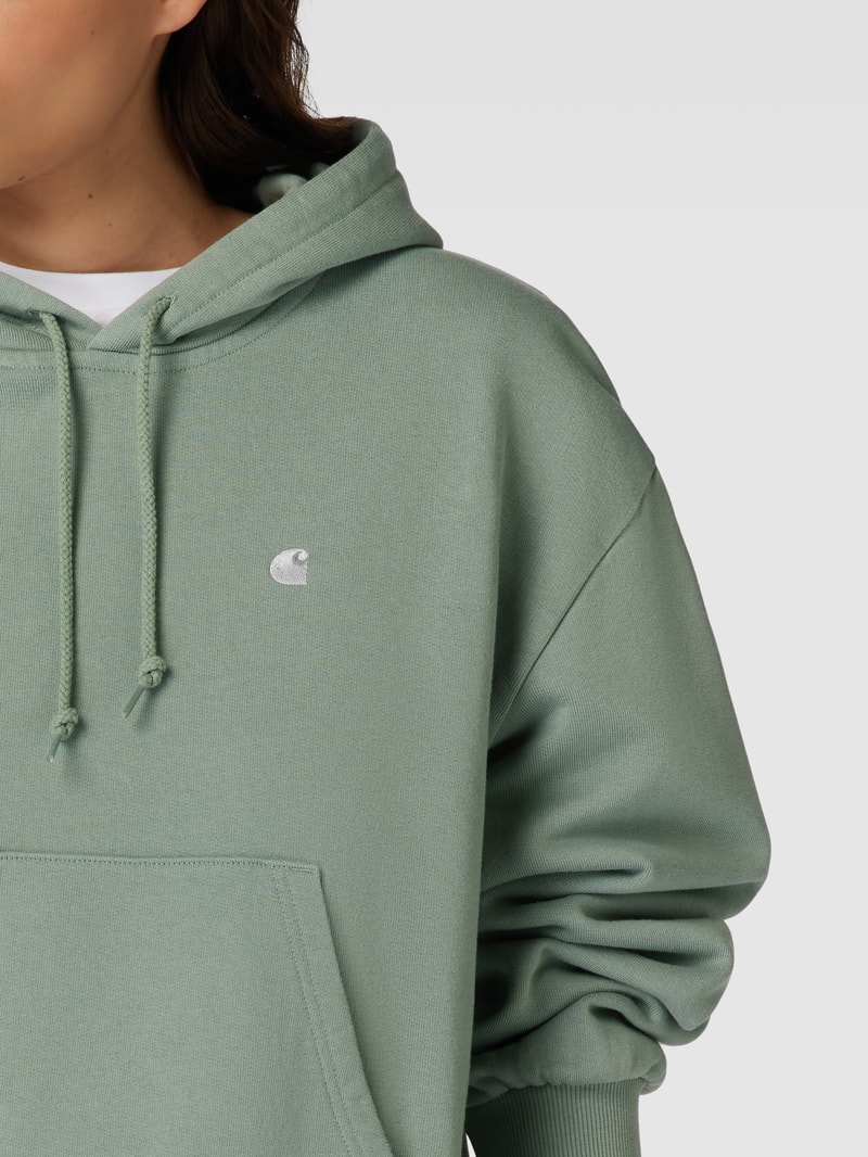 Hoodie mit überschnittenen Schultern Modell 'CASEY' in schilf