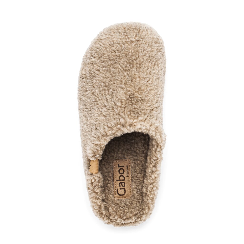 Gabor fashion Plüschhausschuh beige