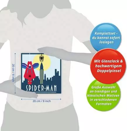 CreArt Spider-Man - Malen nach Zahlen für Erwachsene