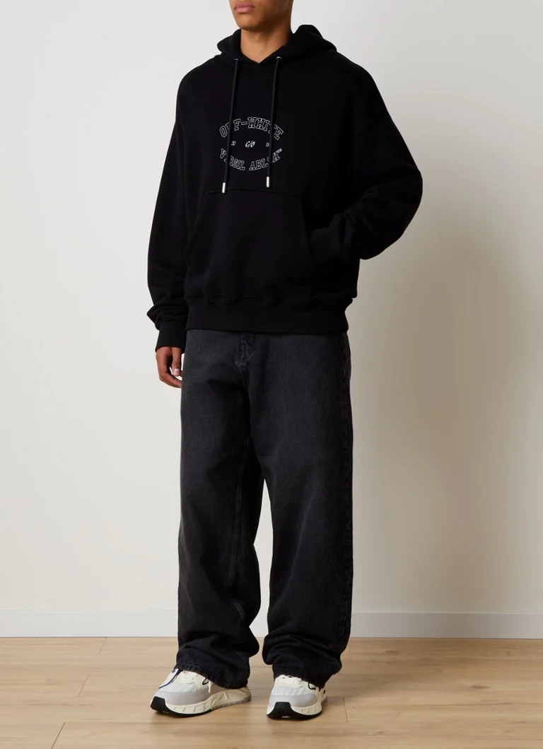 Felpa con cappuccio Off-White College Skate con logo stampato