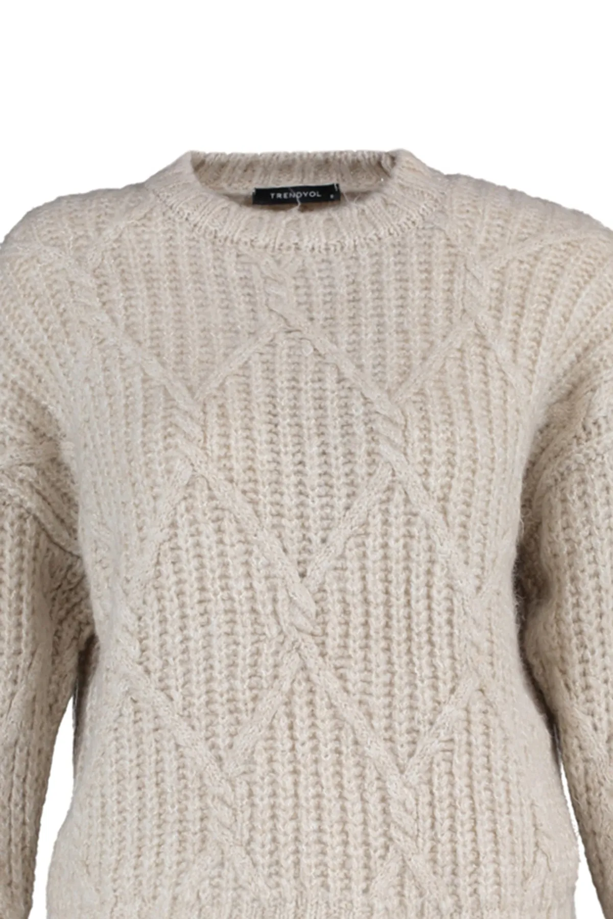 Trendyol Collection  Steiniger, weicher, strukturierter Strickpullover mit weiter Passform TWOAW23KZ01373