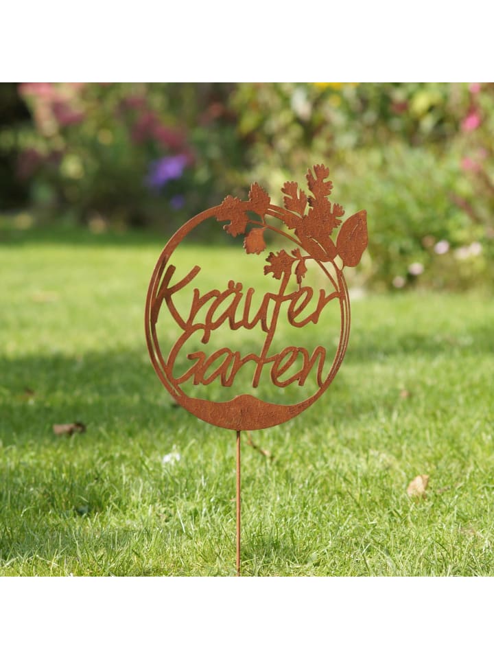UNUS Gartenstecker Rost Kräutergarten in Braun günstig kaufen onesize