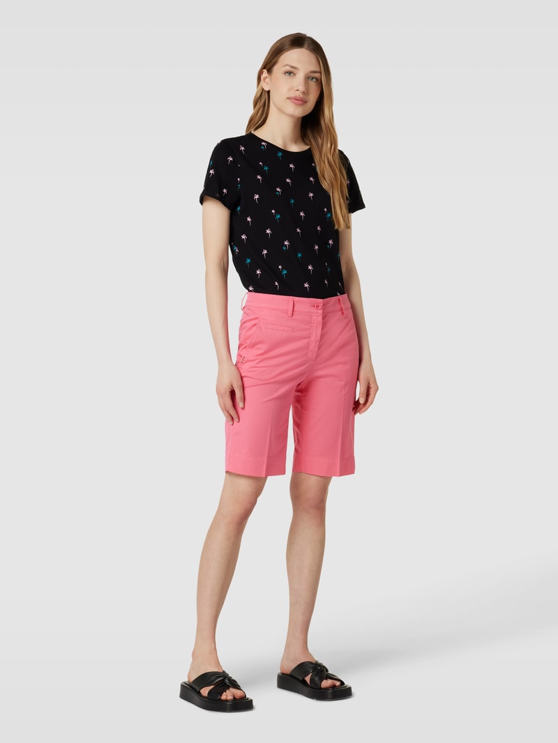 Chino-Shorts mit Bügelfalten Modell 'Marilyn' in rosa