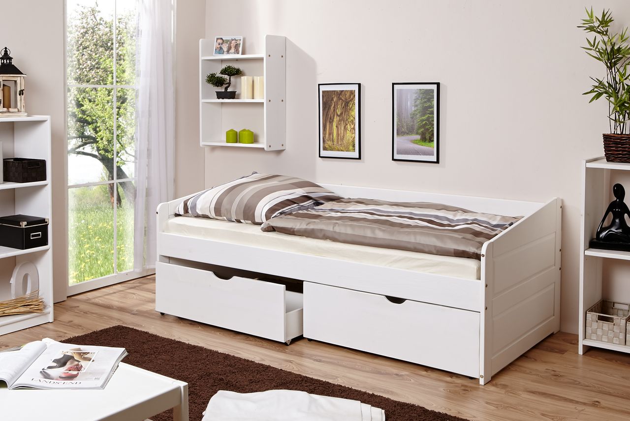Ticaa Sofabett Micki Var 4 - mit 2er Schubkästen -