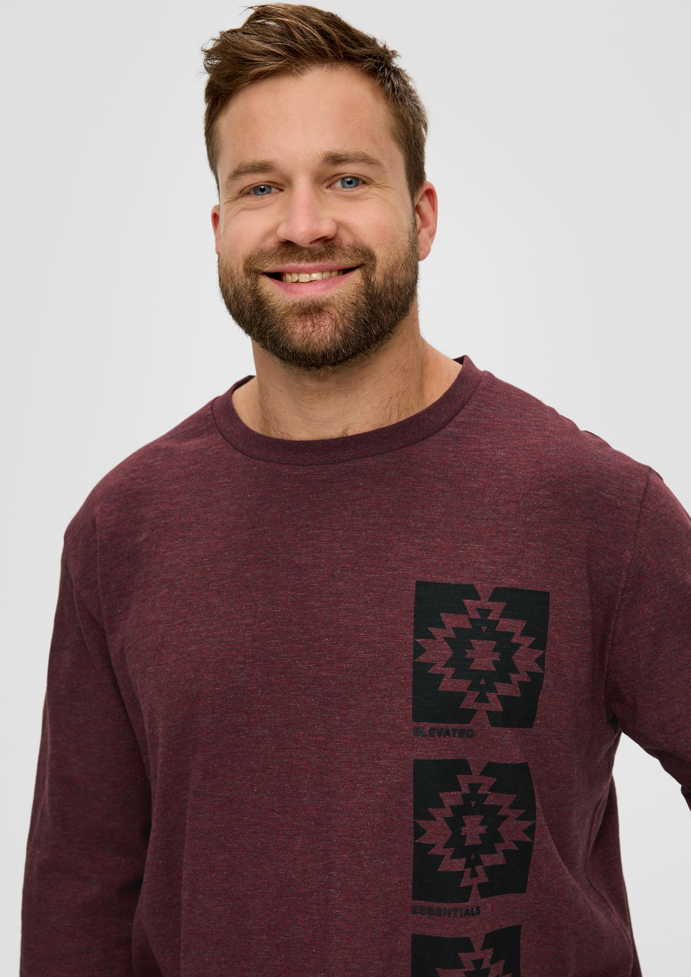 Longsleeve mit gummiertem Grafik-Print  2143253-39D1