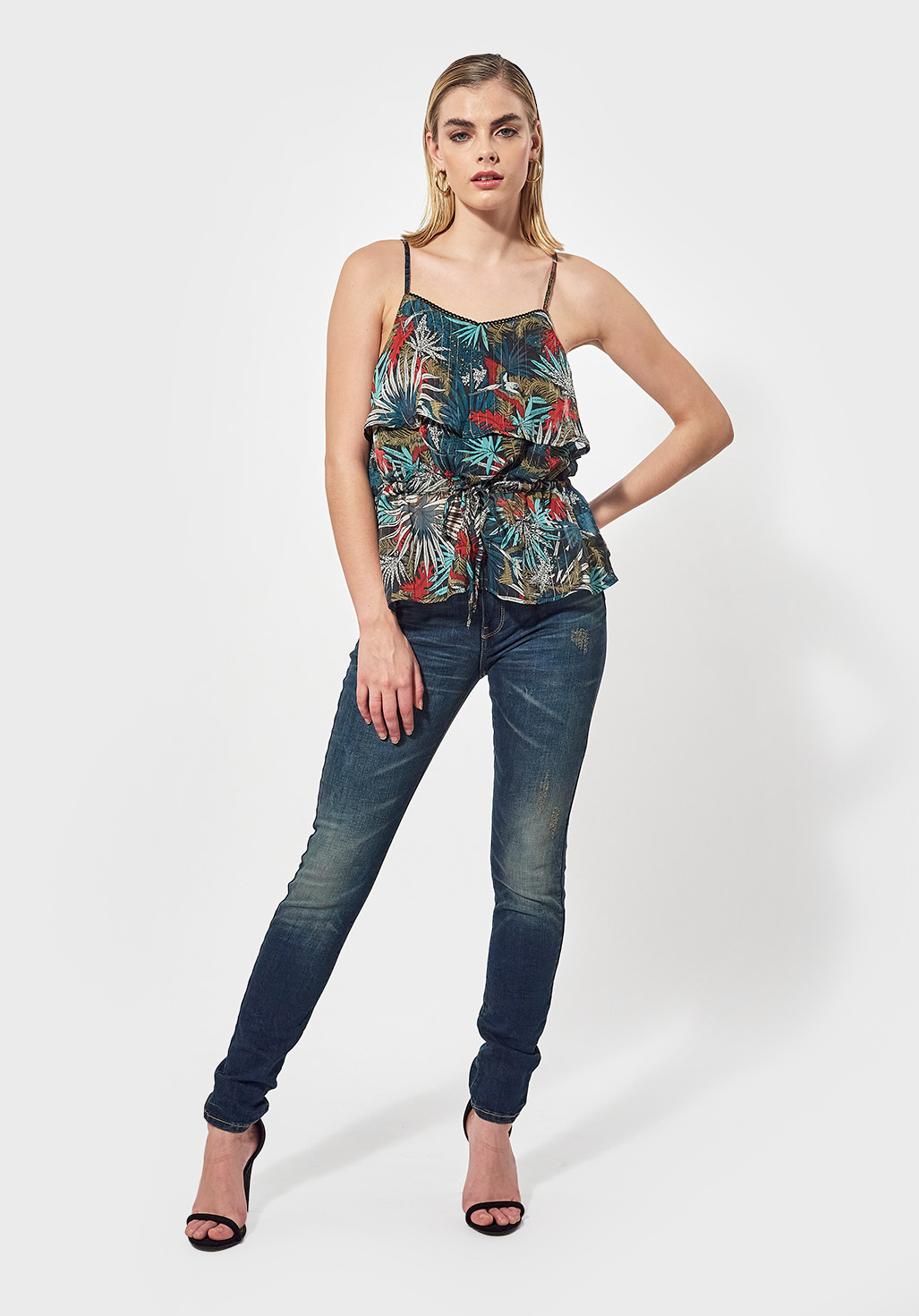 JELLY  Top Femme imprimé fleuri