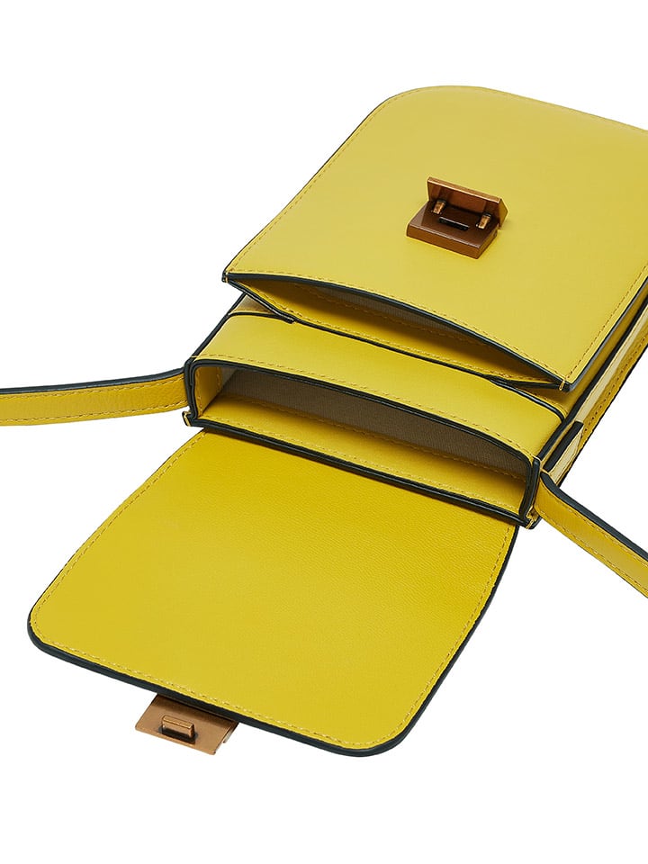 LIEBESKIND BERLIN Leder-Handytasche in Gelb - (B)11 x (H)19 x (T)2 cm günstig kaufen onesize