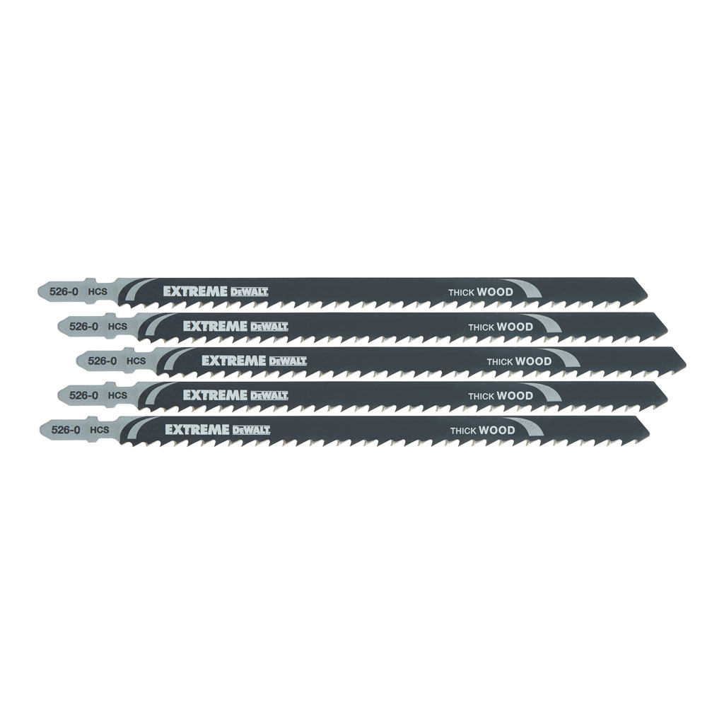 DeWalt pribor DT2167-QZ List za ubodnu pilu HCS® 180 x 4 x 120 mm (T744D) 5 komada