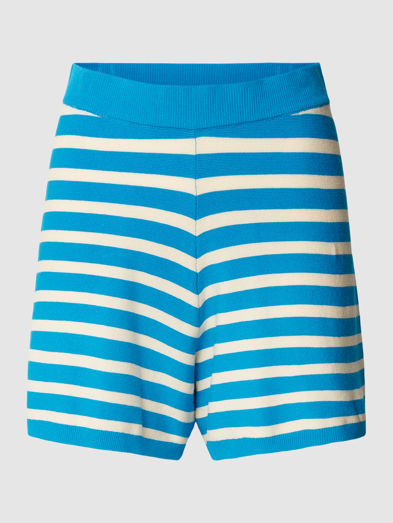 Shorts mit Streifenmuster in blau