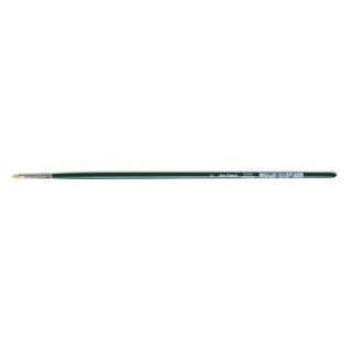 NOVA-Hobbypinsel flach, extrafeine goldfarbene Synthetikfasern 0
