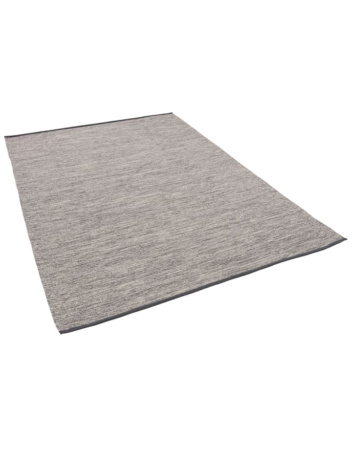 Pergamon Baumwolle Natur Kelim Teppich Easy Meliert in Grijs günstig kaufen