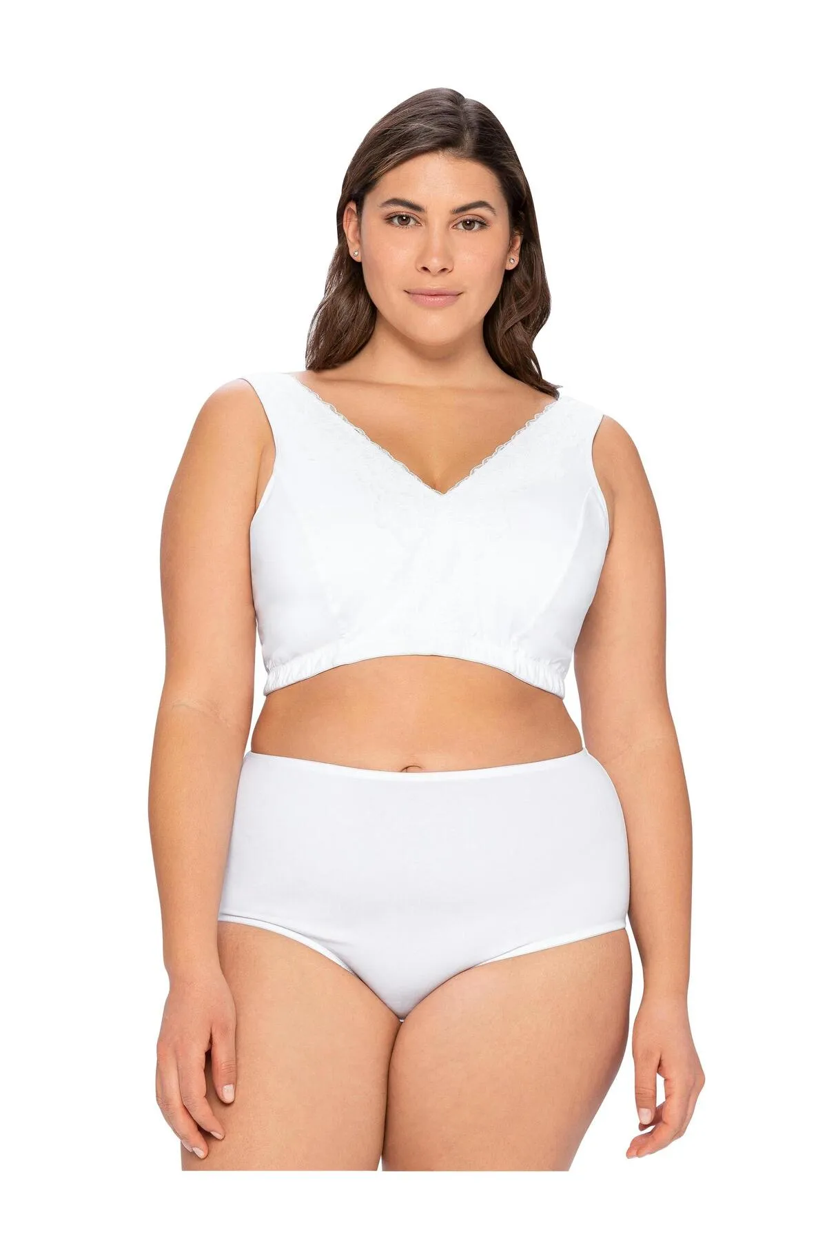 Sheego  Große Größen BH ohne Bügel in Bustier-Form, mit Spitzenborte