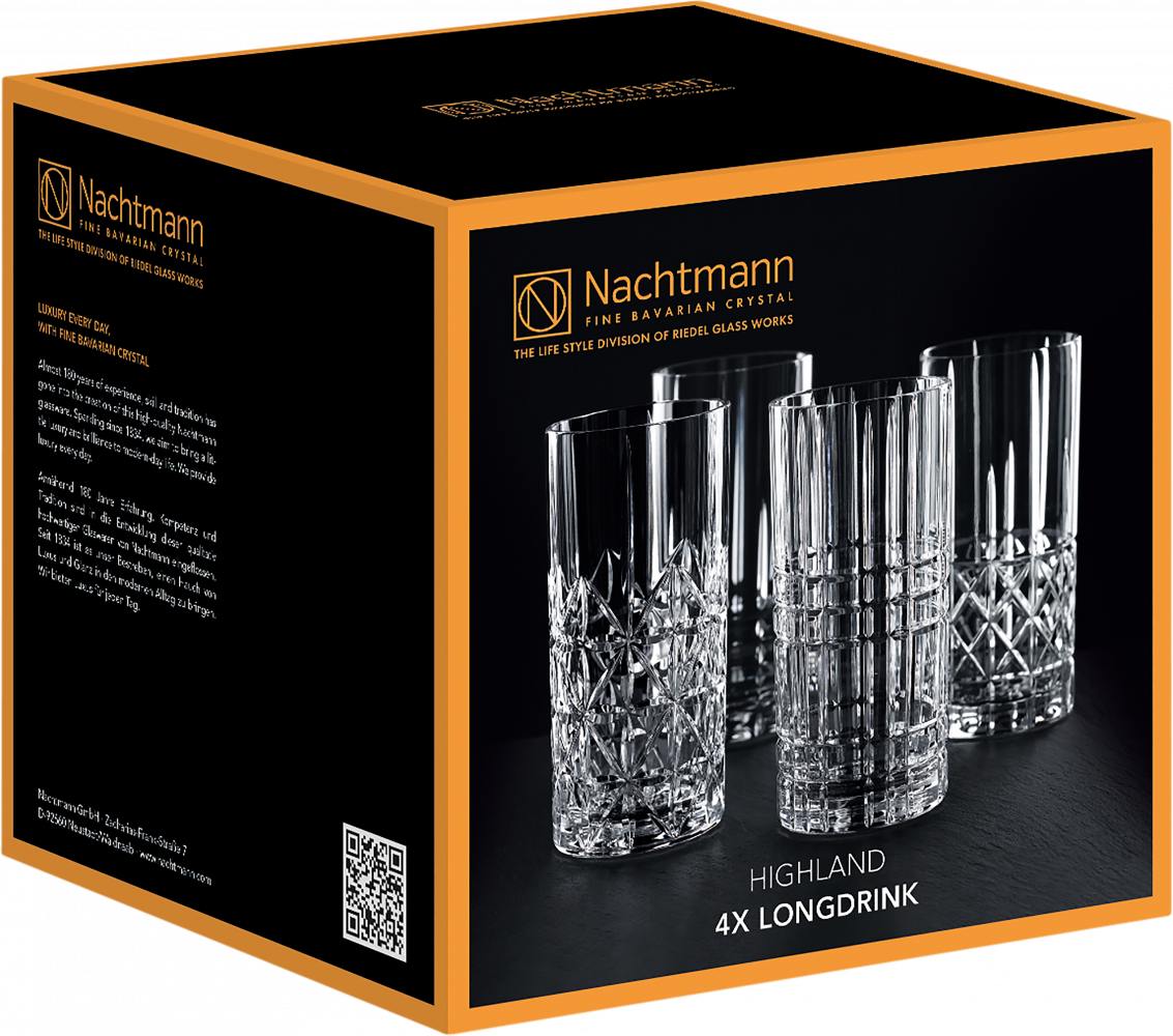Nachtmann 4er-Set Highland Longdrink-Gläser
