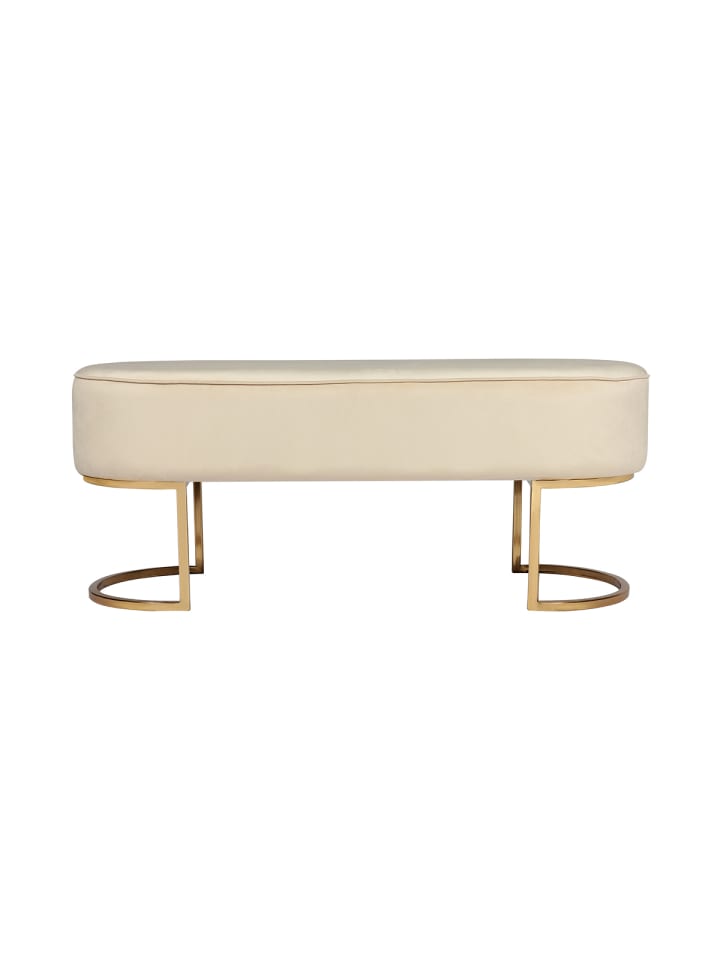 Kayoom Sitzbank Aryn in Creme / Gold günstig kaufen 40 x 40 cm