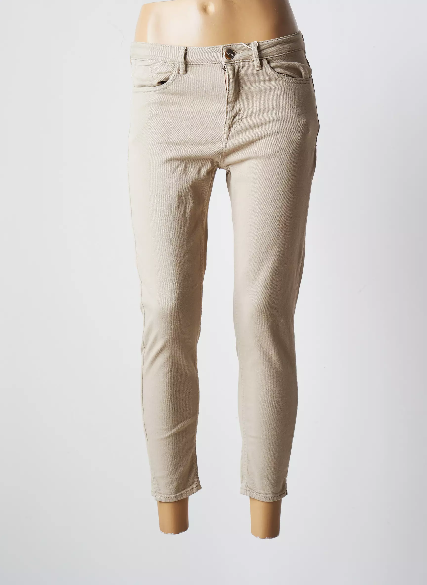 Esprit Pantalon7 8 Femme couleur beige