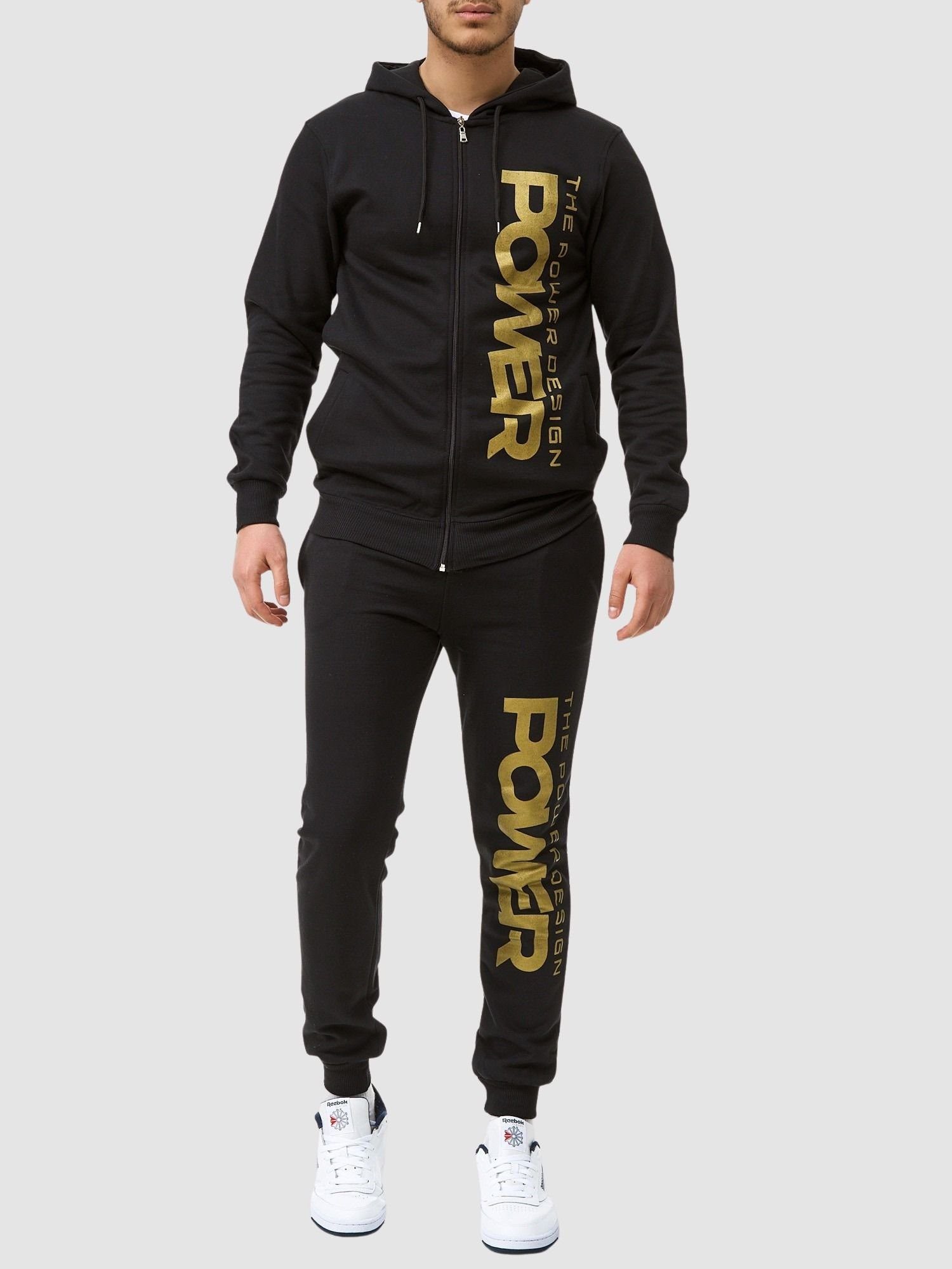 John Kayna Jogginganzug Herren Jogginganzug Sportanzug Männer Trainingsanzug Sportbekleidung (Sportanzug Jogger Trainingsanzug), Fitness Freizeit Casual