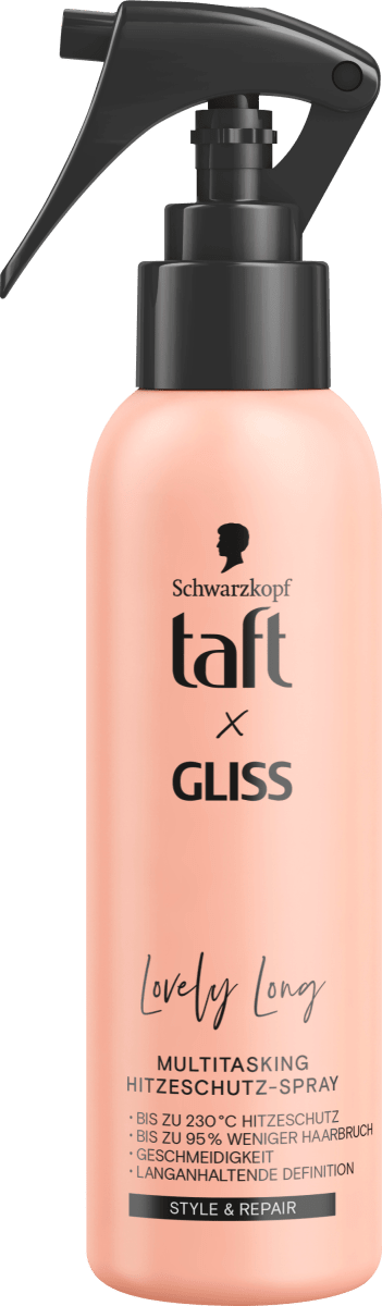 Hitzeschutzspray taft x Gliss Lovely Long, 150 ml