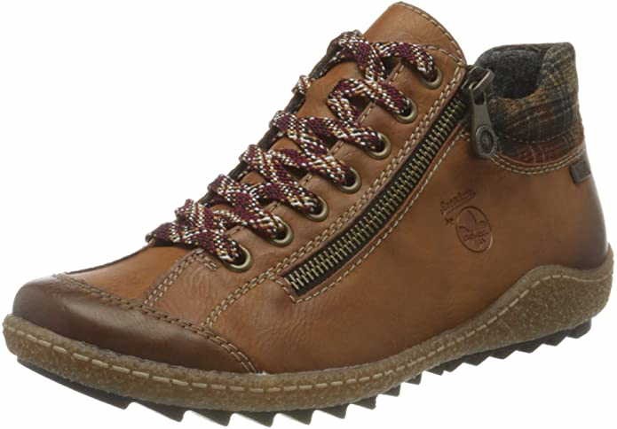 RIEKER Schnür-Stiefeletten braun