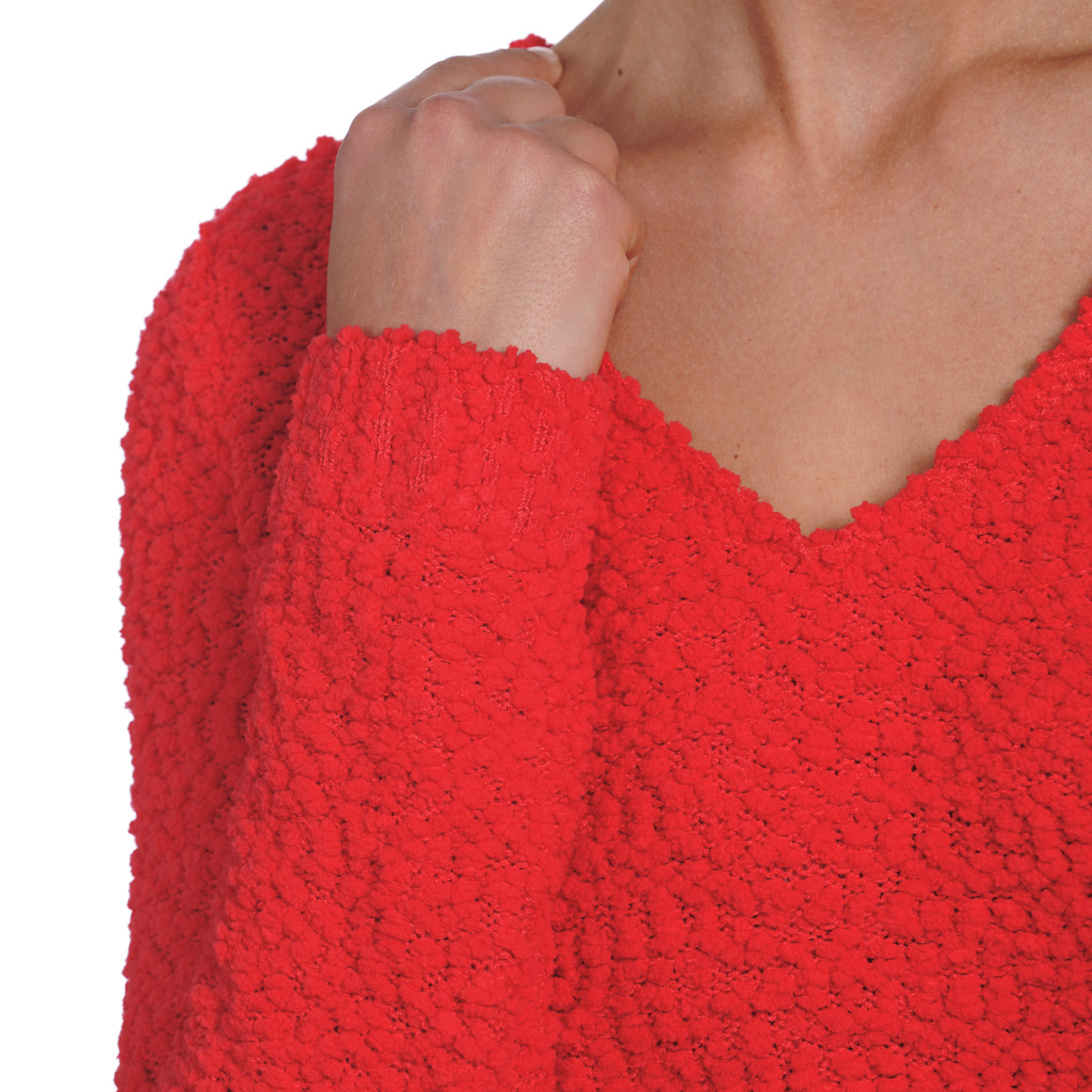 Damen Strickpullover in Chenille-Optik
