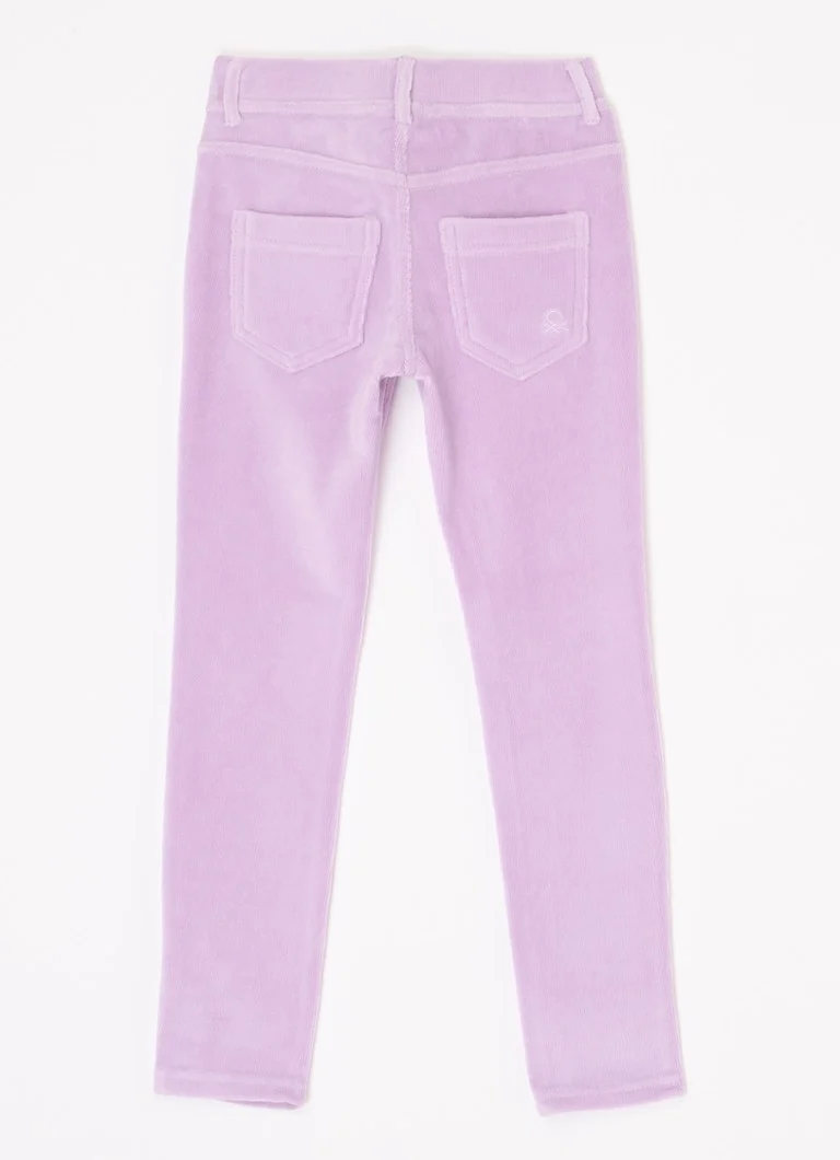 Pantaloni drepți din catifea reiată Benetton