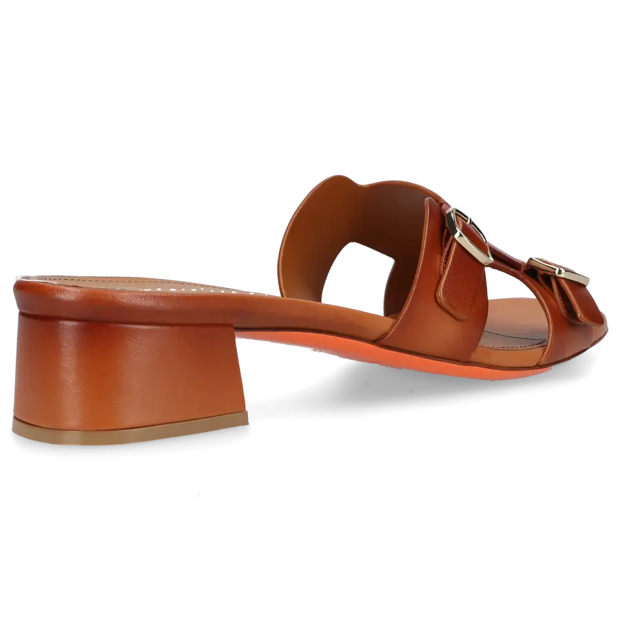 Santoni - Pantoletten DIDI Kalbsleder - beige