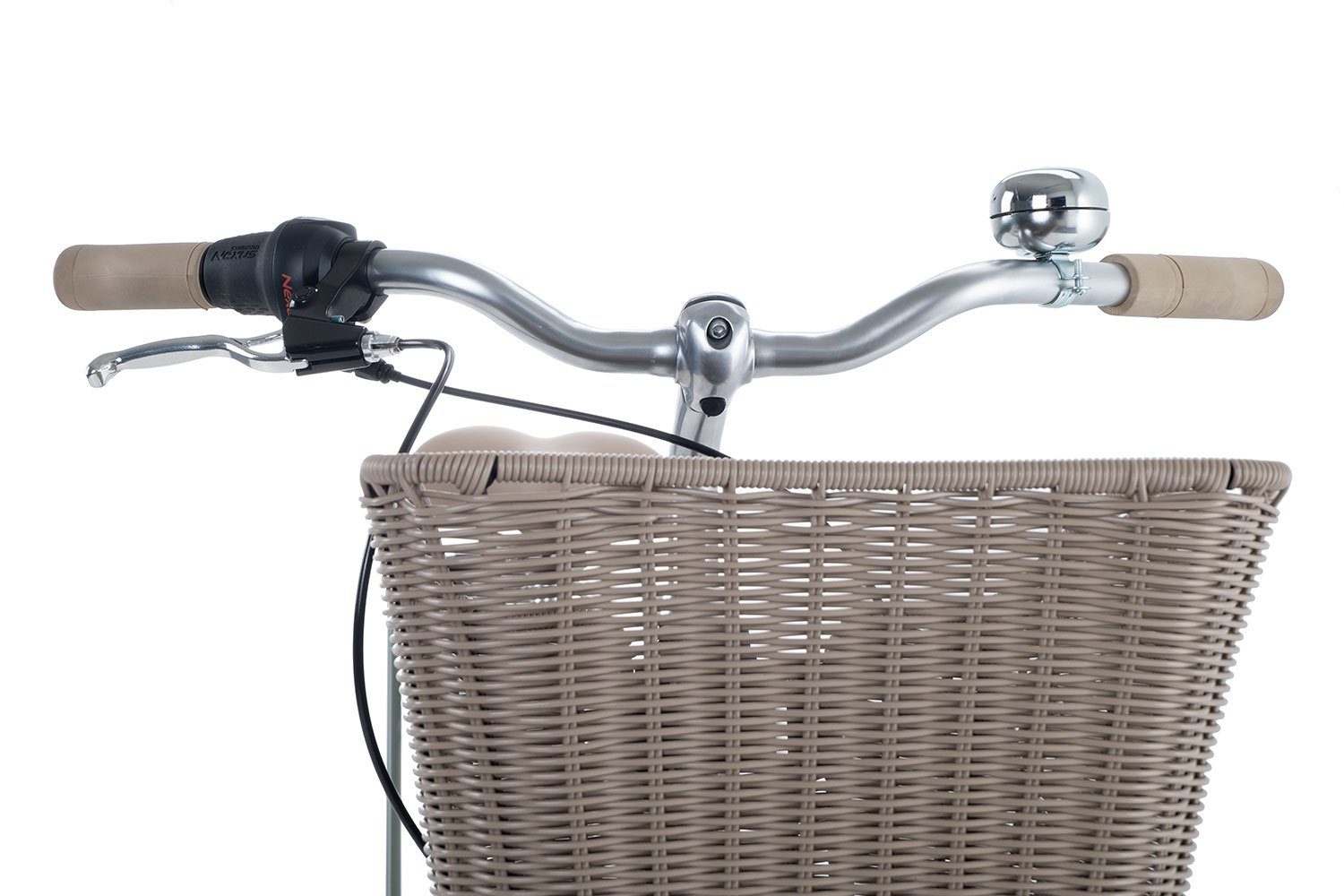 Maxim Cityrad Anno 1902 Wave, 7 Gang Shimano Nexus 7 Rücktritt Schaltwerk, Citybike schwarz/grau