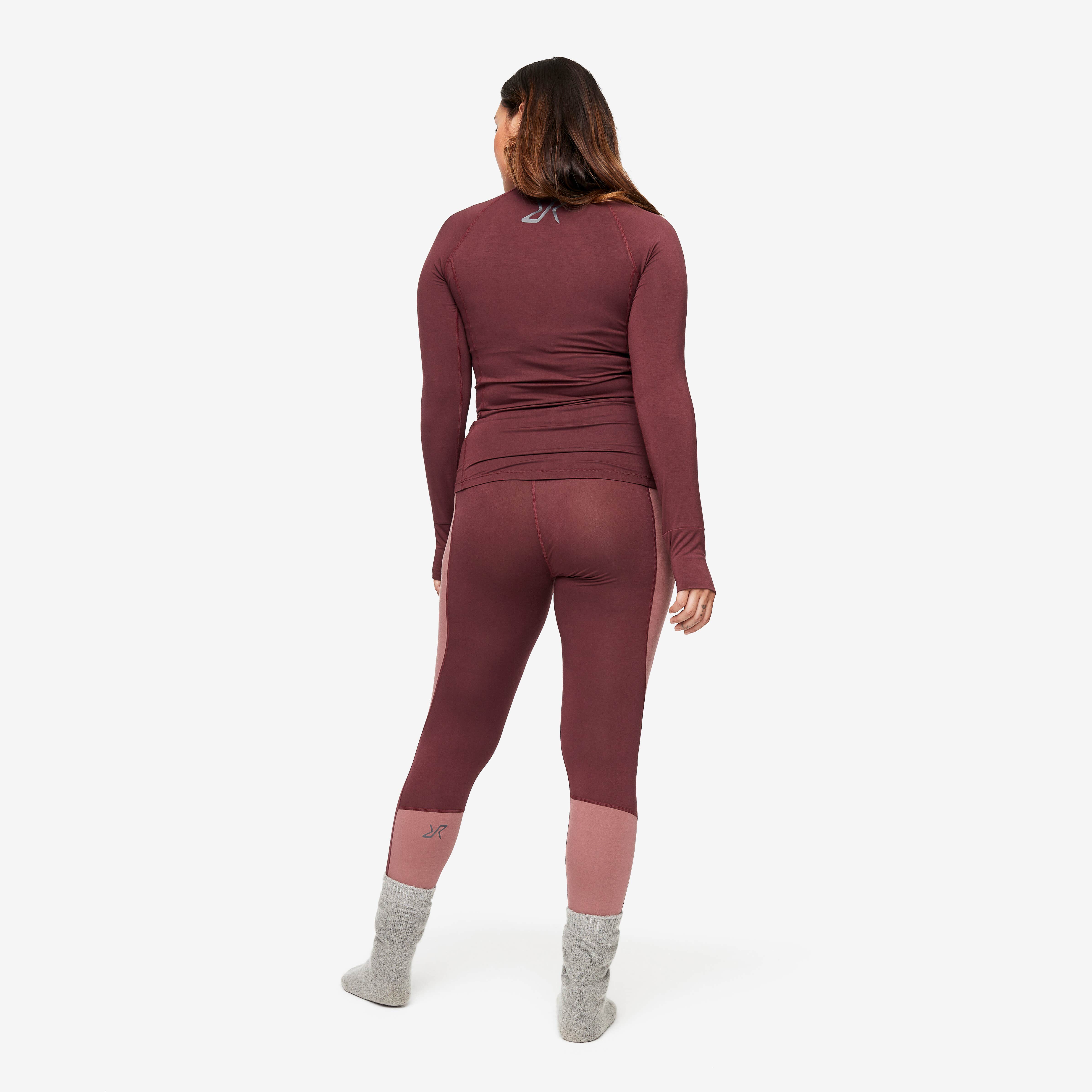 Bambooskin Base Layer Set Femme Dark Vintage Rose
