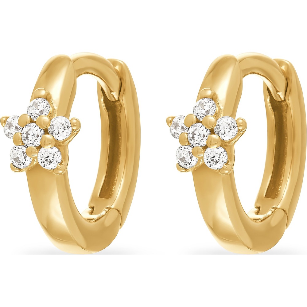 FAVS Créoles 375 Or jaune Boucles d'oreilles