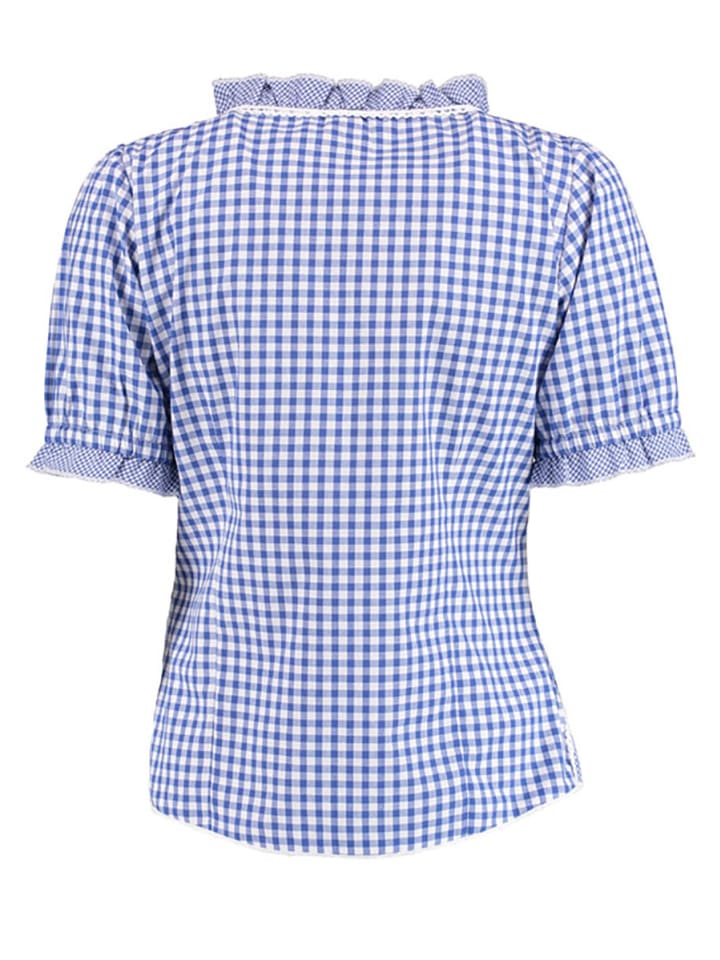 OS-Trachten Trachtenbluse Poror in mittelblau günstig kaufen