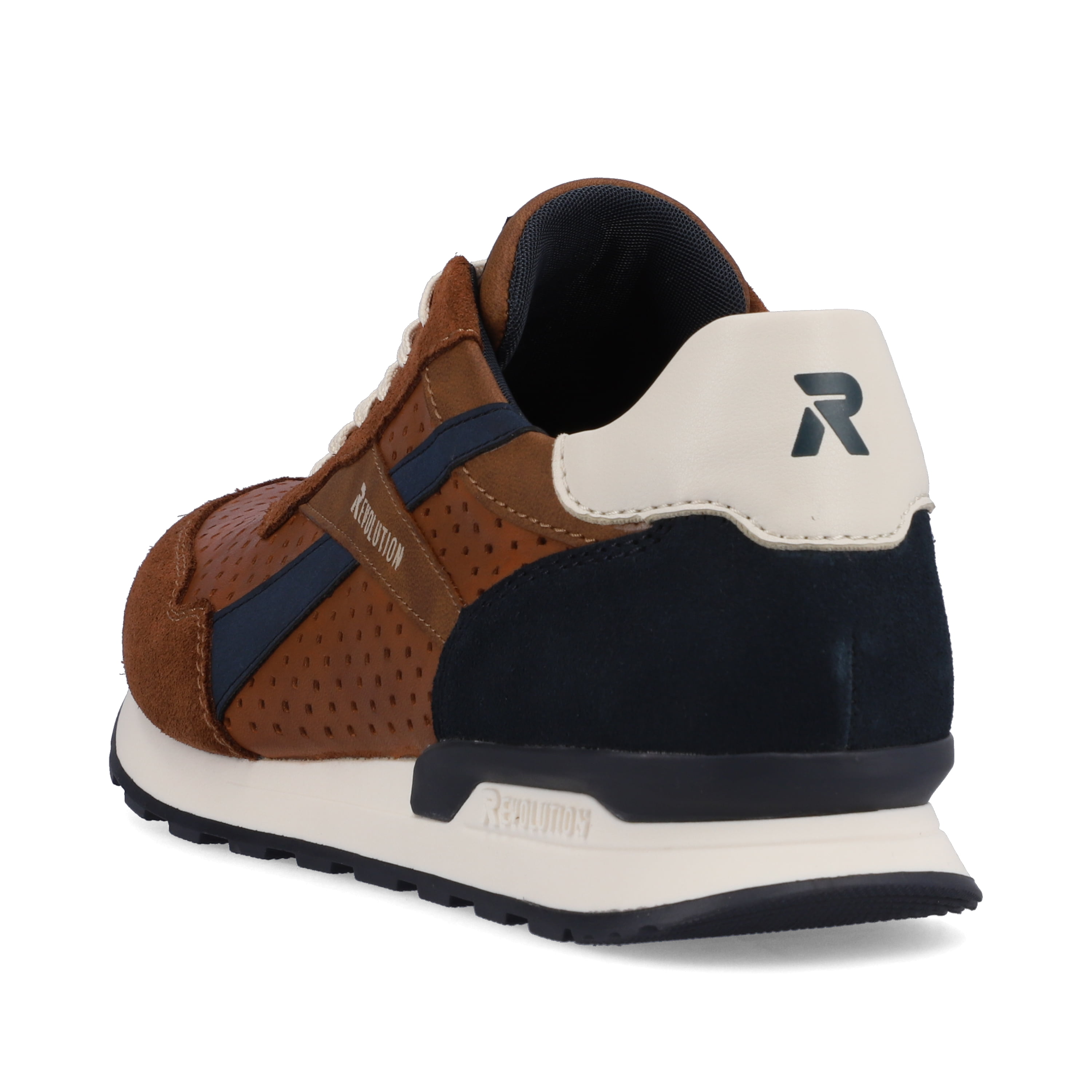 Rieker Herren Sneaker Low nut-brown ocean-blue