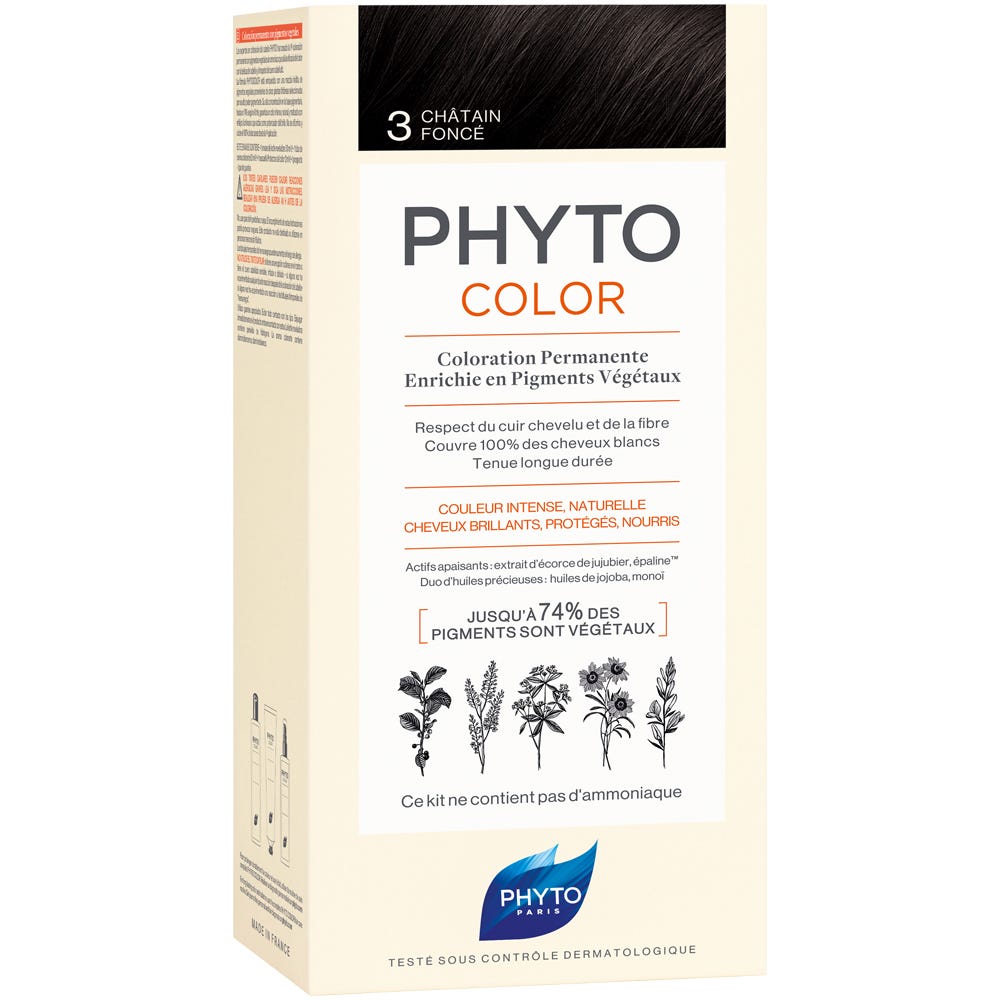 Phyto Phytocolor 3 Dunkelbraun Pflanzliche Haarcoloration
