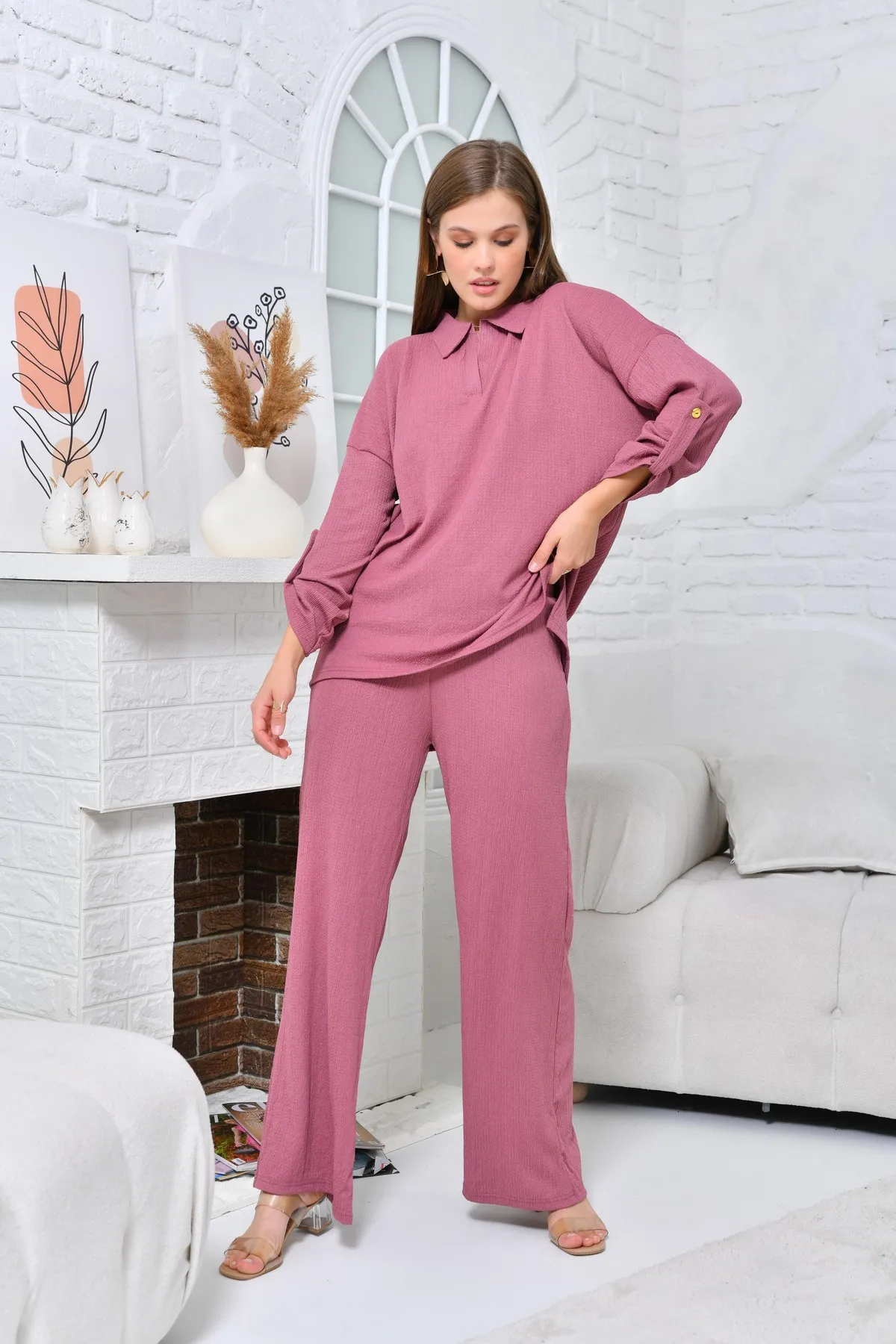 VOLT CLOTHİNG  Zweiteiler - Rosa - Regular Fit