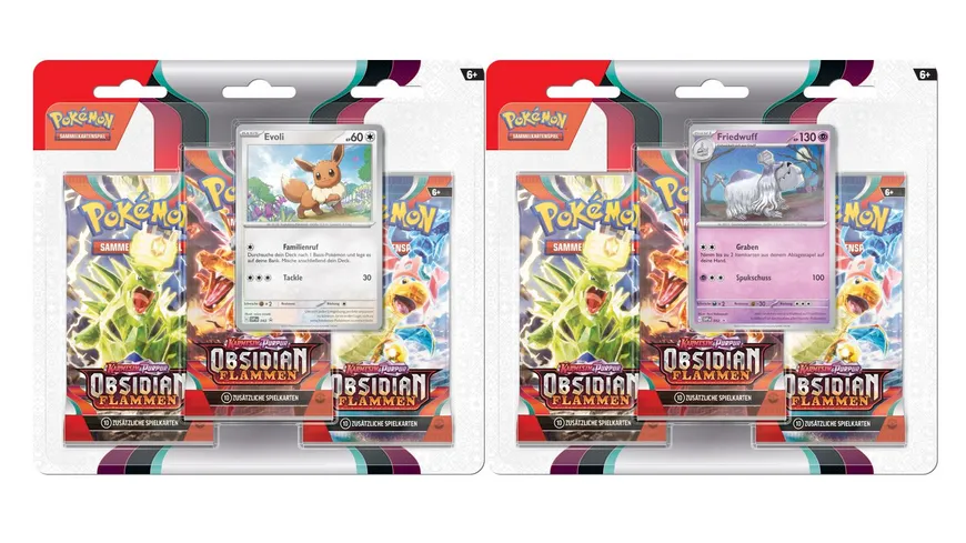 POKÉMON Sammelkartenspiel - PKM KP03 3-Pack Blister DE