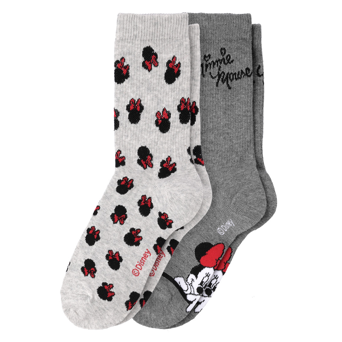 2 Paar Minnie Maus Socken im Set