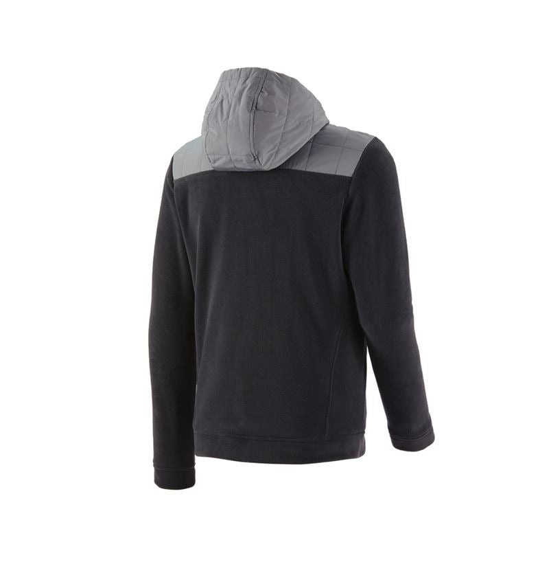 Hybrid Kapuzenfleecejacke e.s.concrete