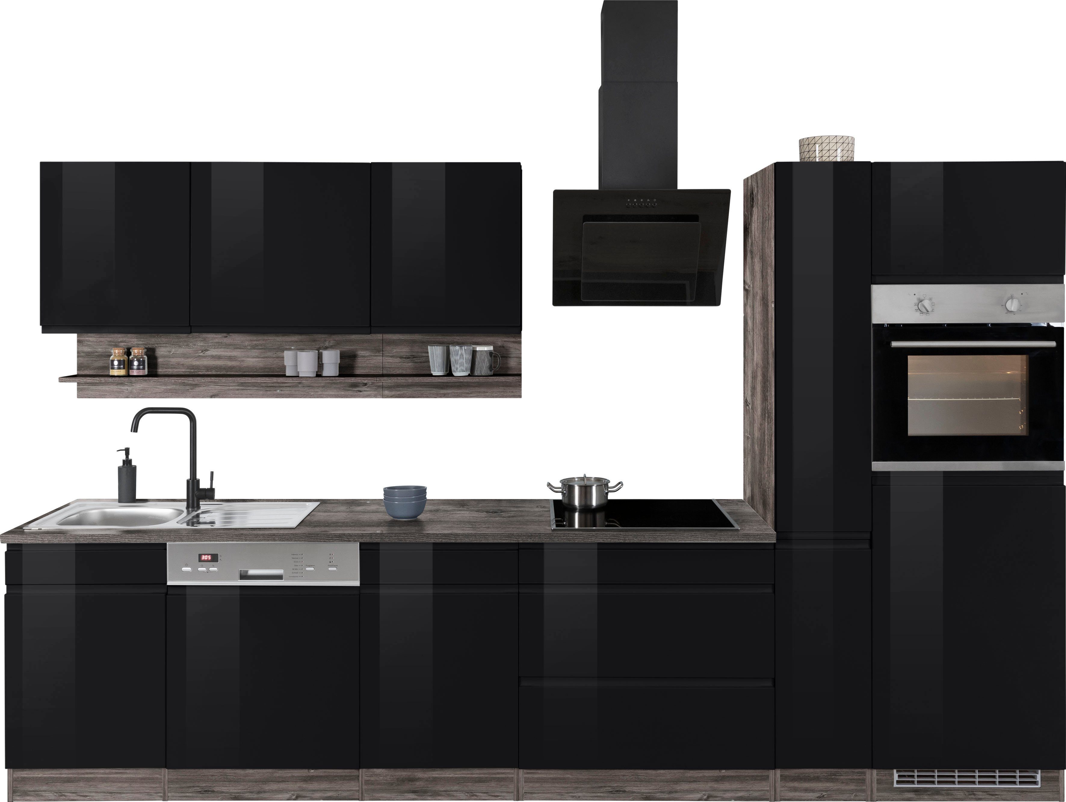 HELD MÖBEL Küche Virginia, Breite 330 cm, wahlweise mit Induktion