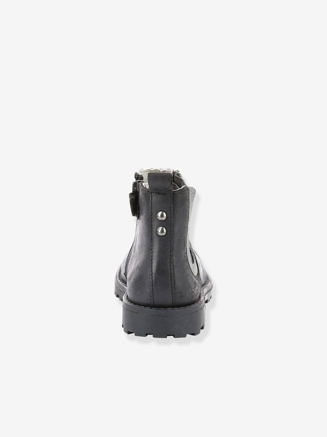 Boots fille Grooky KICKERS® noir argent