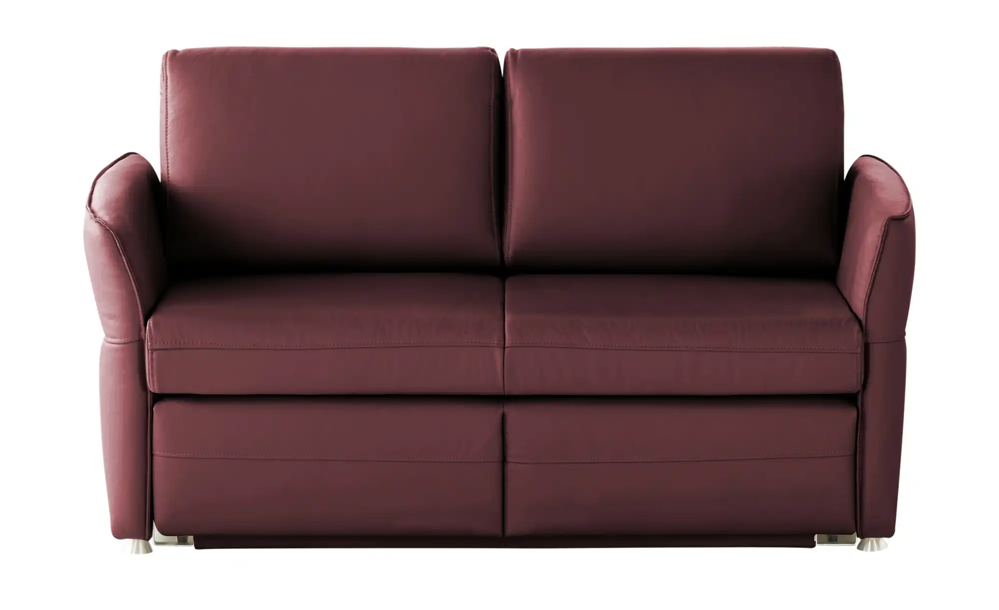 Schlafsofa mit Sitz- und Rückenbezug aus Echtleder