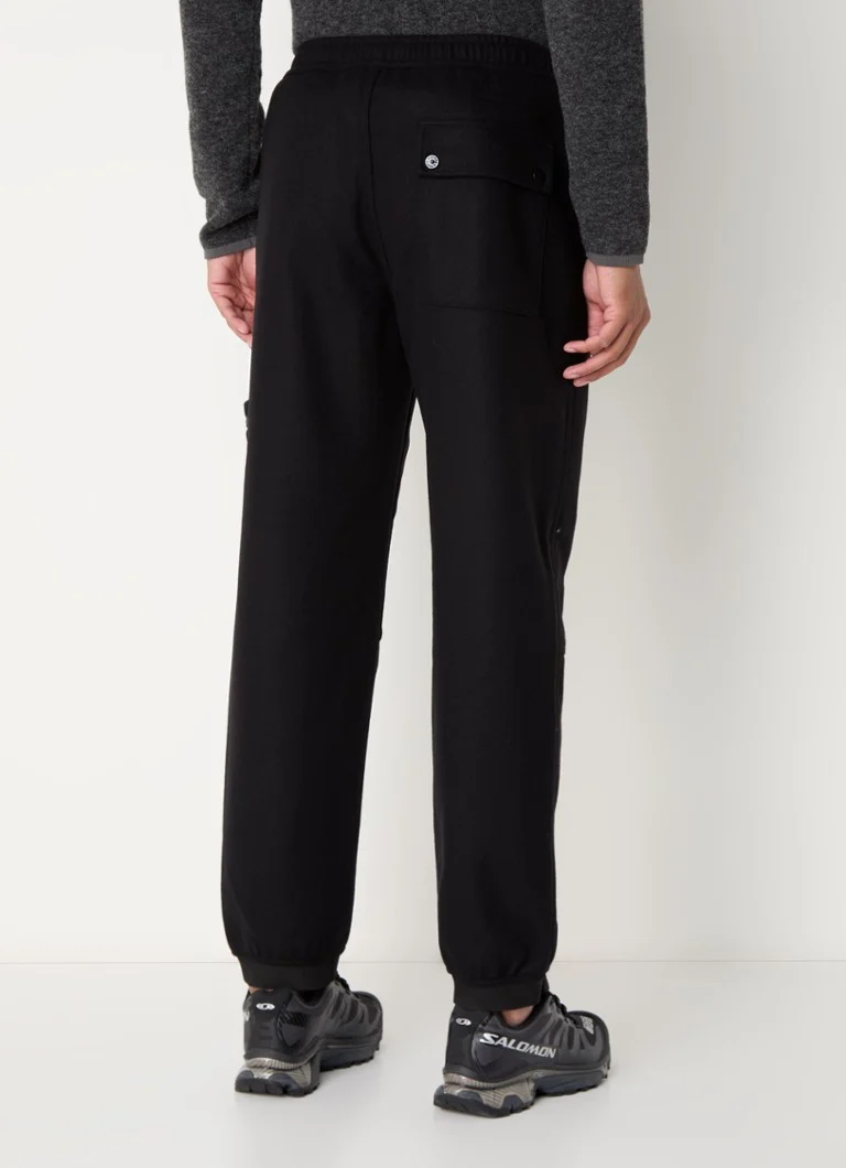 Stone Island 331F4 tapered fit sweatpants in wool blend