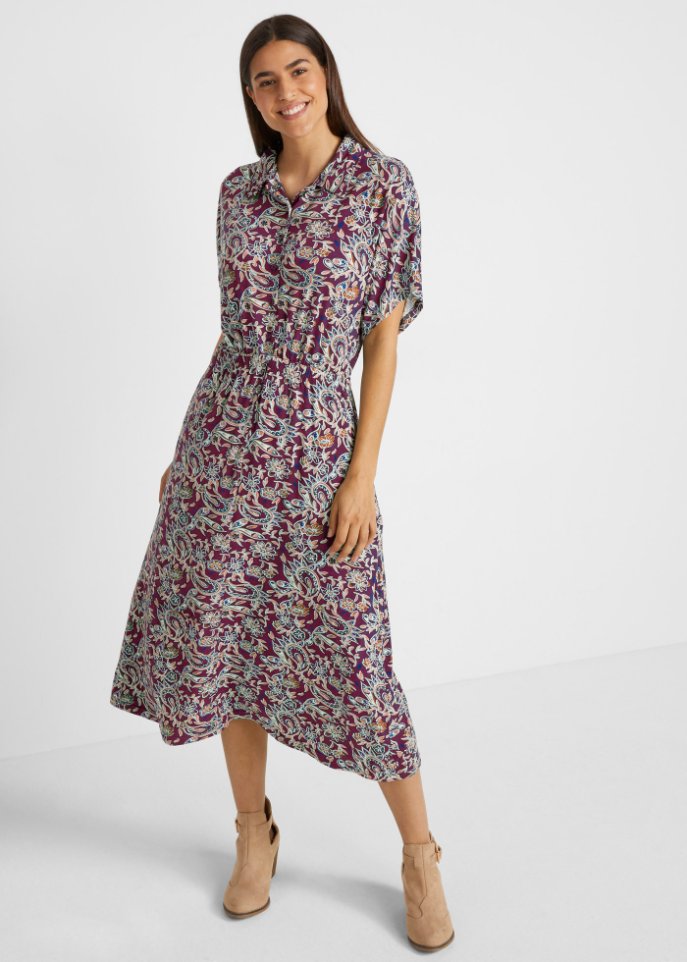 Jerseykleid in Midilänge