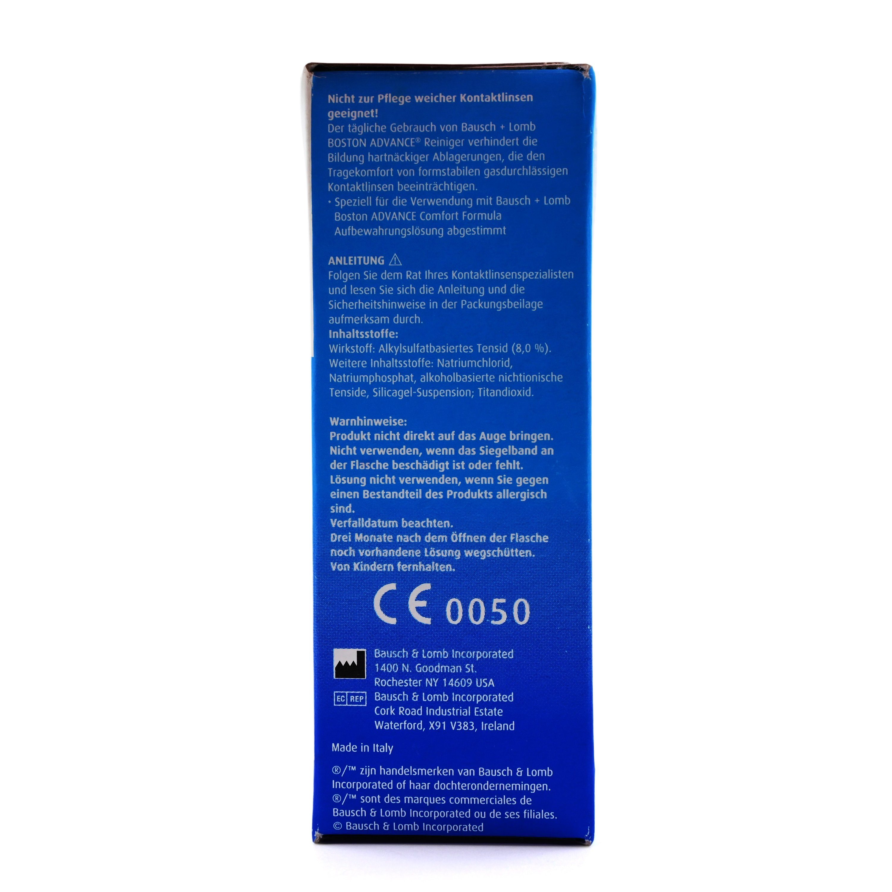 BAUSCH & LOMB GmbH Vision Care Kontaktlinsenflüssigkeit BOSTON ADVANCE Cleaner CL Kontaktlinsenreiniger, 30 ml