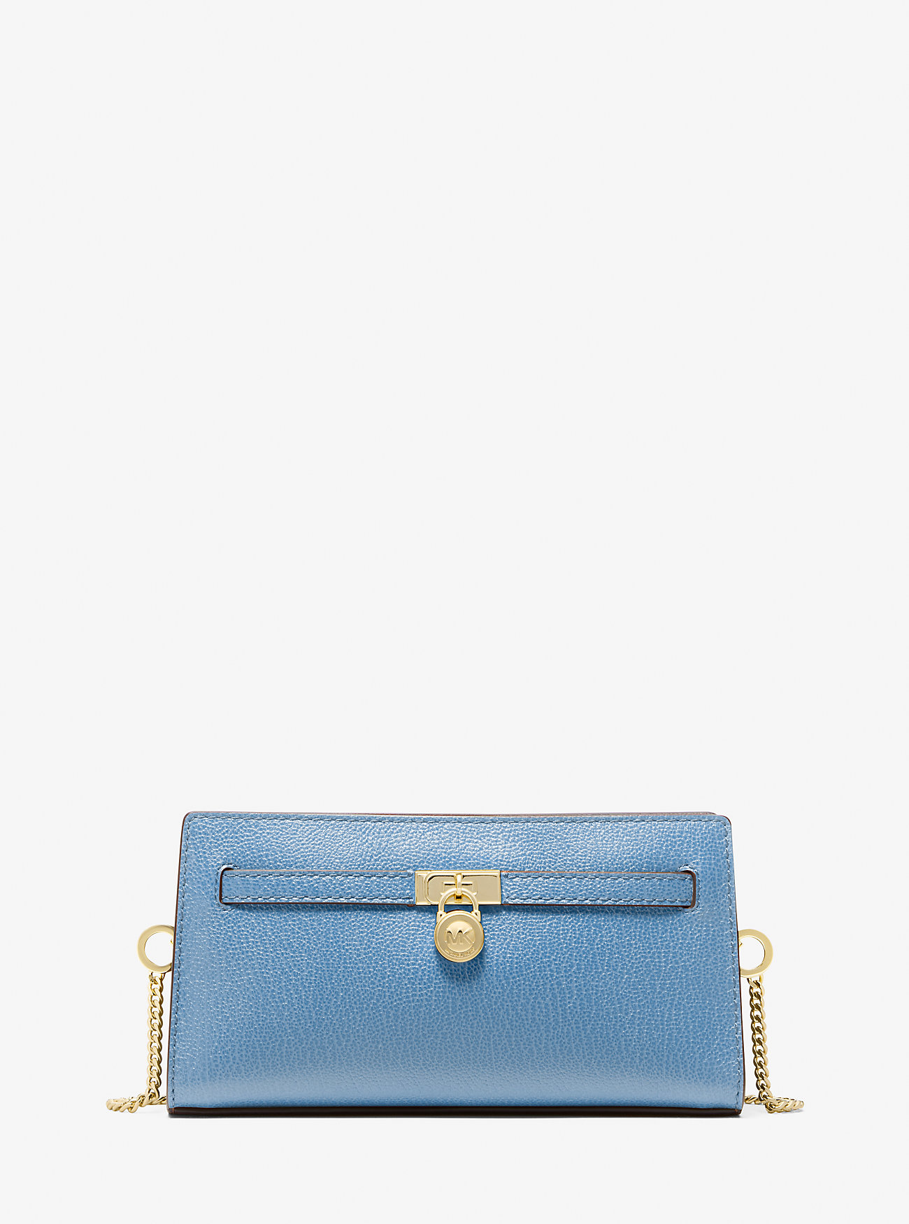 Hamilton Moderne ekstra liten konverterbar crossbody-veske med signaturlogo – FRANSK BLÅ