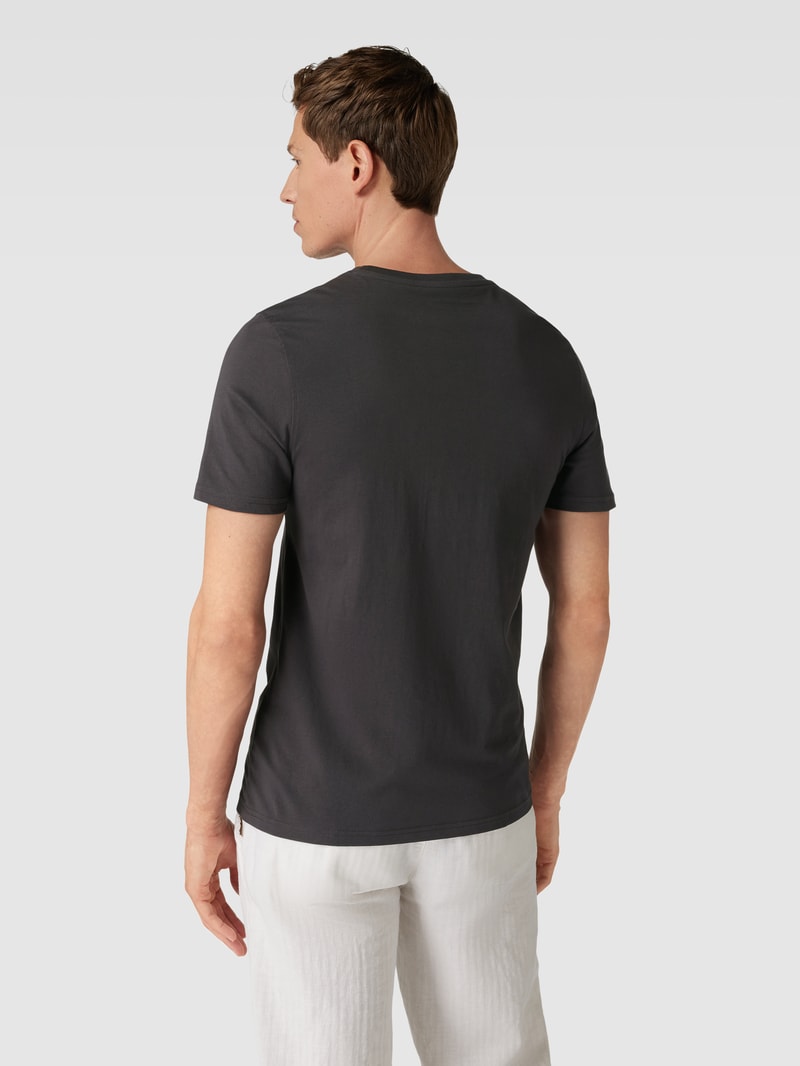 T-Shirt mit Motiv-Print in dunkelgrau
