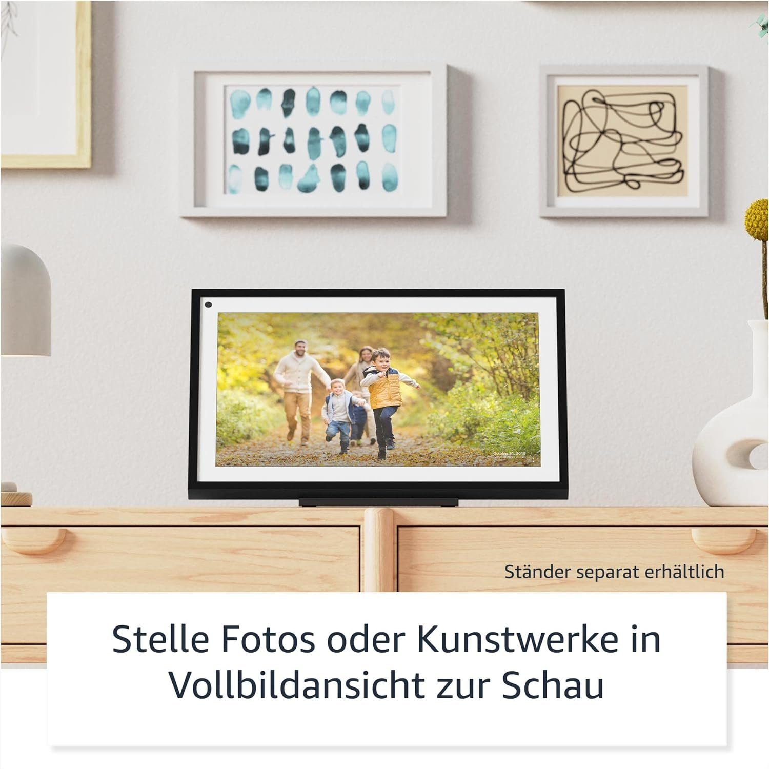 Amazon Echo Show 15 + Fernbedienung, Alexa Fire TV intergriert Wandmontage Sprachgesteuerter Lautsprecher (WLAN (WiFi), Bluetooth, Wi-Fi 6, Smart Display, Bluetooth, WLAN, Full HD, 1920 x 1080)