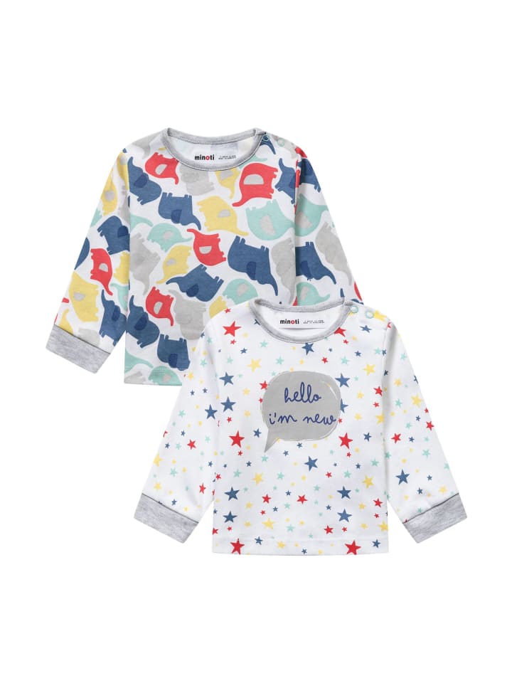Minoti 2er-Set: Longsleeves Eley 2 in weiß günstig kaufen