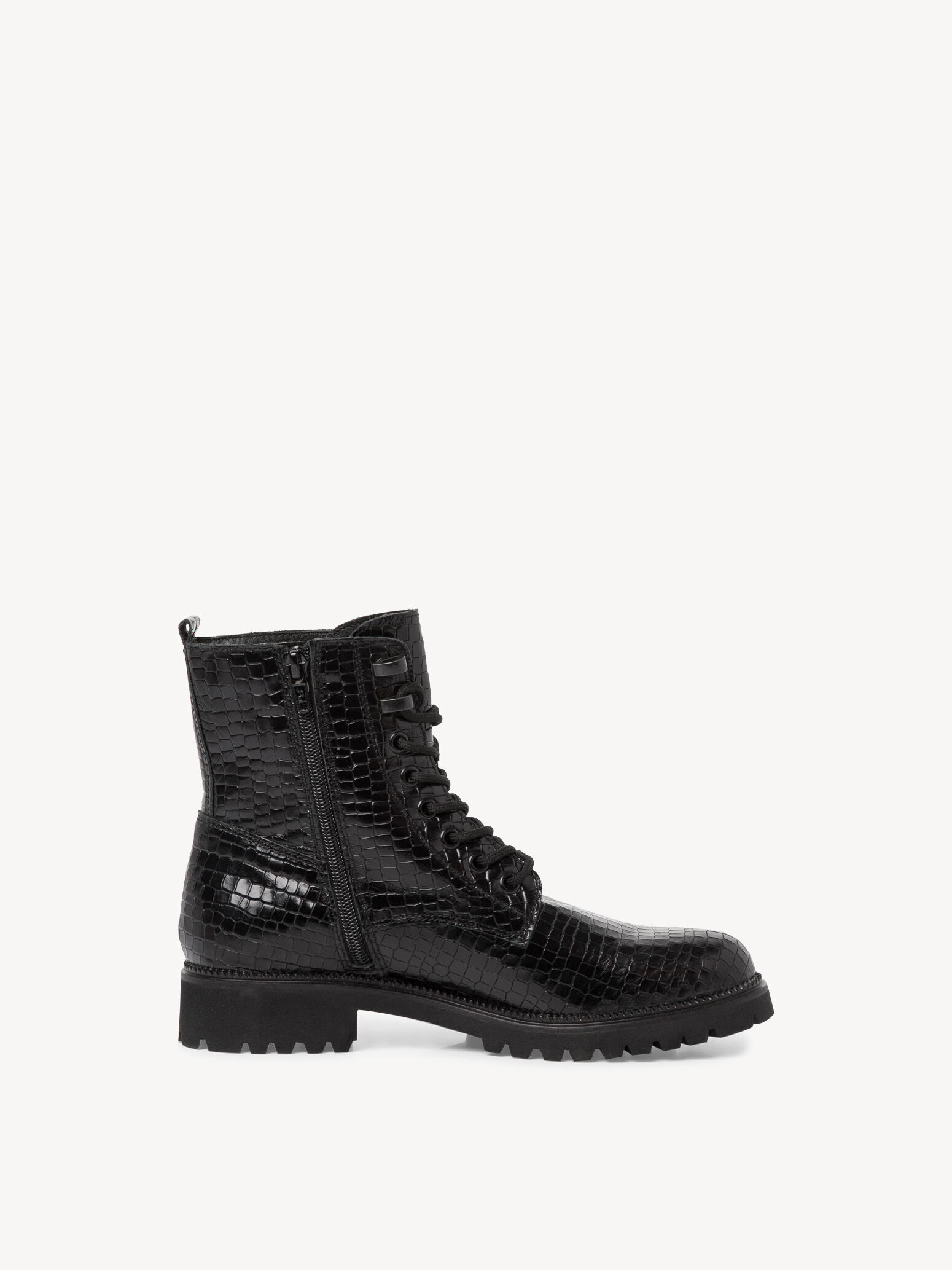 Bottine en cuir - noir