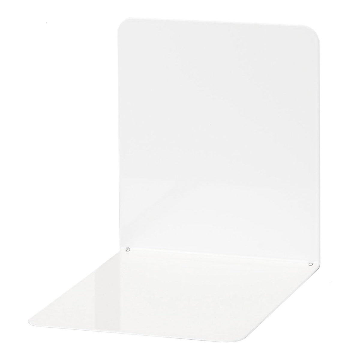 Buchstützen Metall 14 x 12 x 14 cm weiß, 2 Stück