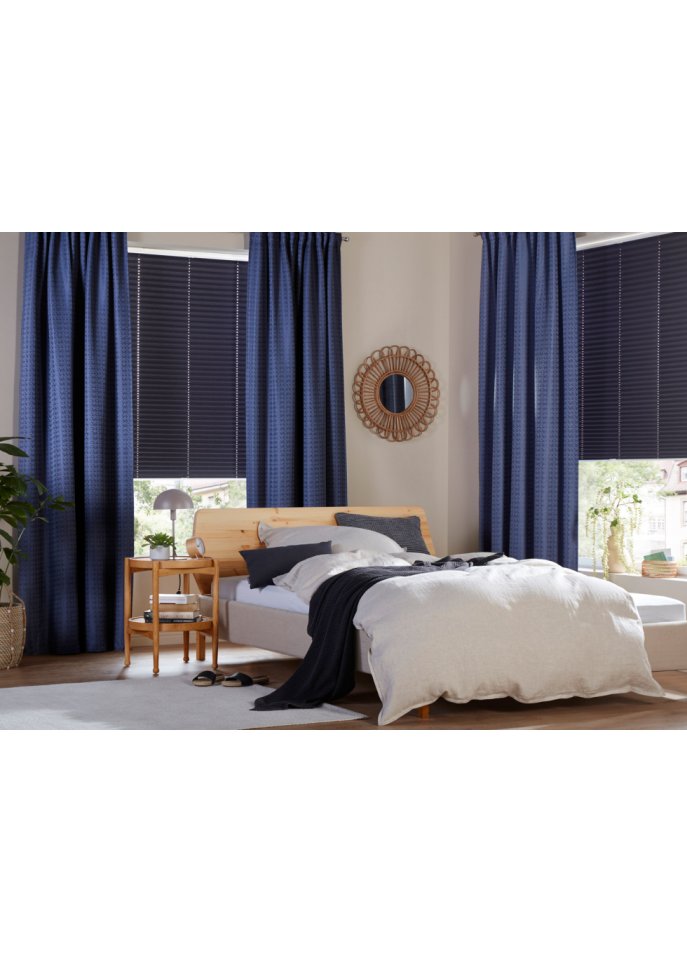 Jacquard Verdunkelungsvorhang mit Thermofunktion (1er Pack)