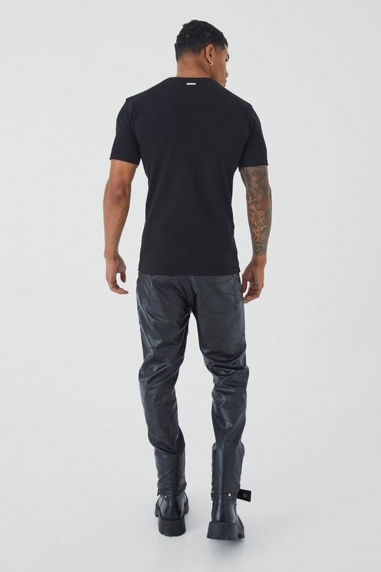 Muscle T-Shirt mit Rosen-Print